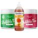 Bubble Tea Pearls Popping Boba | Bubble Tea Set - Kiwi and Pomegranate Peach Syrup Cups and Straws 33 Pieces (1 Pack)