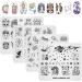 Kads 4PC Animal & Floral Nail Art Stamp Plates Set - Mermaid Guitar & Panda Patterns for Fashionable Manicure Design - Buy Online on GoSupps.com
