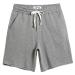 caloleyng Mens Cotton 8" Long Casual Lounge Fleece Shorts Pockets Jogger Athletic Workout Gym Sweat Shorts Large Lightgrey