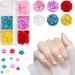 2 Boxes Nail Flowers 3D Nail Rhinestone Flower Flower Nail Charms Resin with 12 Grids DIY Nail Art Decoration Rhinestones Decals for Nail Art Beauty - Buy Online on GoSupps.com