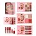 Palette De Maquillage Palette De Fards Paupi res Fard Paupi res Tout En Fard paupi res Surligneur De Contour | Maquillage Pliable De Style Livre Pour Artiste De Mari e Mature