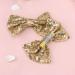 Beaupretty 3-Piece Glitter Hair Loops & Sequin Clips for Baby Girls & Toddlers Bling Bowknot Hair Accessories (Golden) - Buy Online on GoSupps.com