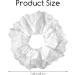 Dimeho White Lace Scrunchies for Women Large Hair Scrunchies Elastic Hair Ties Soft White Lolita Scrunchie Double Layer Hair Bands Ponytail Holder Accessories for Women Thick Curly Hair - Buy Online on GoSupps.com