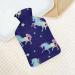 Unicorn & Star Pattern Heat Bottle | Rubber Hot Water Bag for Pain Relief Cramps & Foot Warmer - Buy Online on GoSupps.com