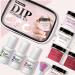 Magnet Gel Nail Polish Dip Powder Nail Kit Nude Pink Glitter 6 Colors Acrylic Dipping Powder System Kit For French Nail Manicure Nail Art Set 10ml Glitter Gel (A One Size) One Size A - Buy Online on GoSupps.com