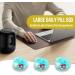 Weekly Pill Organizer & Planner - Large Compartment Pill Case for Vitamins Cod Liver Oil Supplements & Medication (White Rainbow) - International Shipping - Buy Online on GoSupps.com