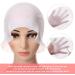 Silicone Highlight Cap for Women - Reusable Salon Dyeing Cap with Hooks (White) - Buy Online on GoSupps.com