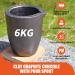 TOAUTO 6 KG Foundry Clay Graphite Crucible for Metal Melting - Gold, Silver, Copper, Brass, Aluminum - Buy Online on GoSupps.com