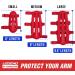 LEGEND Armguard XT Archery Arm Guard - Full Coverage Forearm Protection, Ventilated Design, Thermoshaped EVA Foam - Adjustable Straps, Quick-Release Buckles - Red, Size M - Buy Online on GoSupps.com