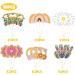 Boho Rainbow Party Cupcake Toppers Boho Baby Shower Party Decor - Boho Rainbow Baby Boy Girl Birthday Party Decoration - Buy Online on GoSupps.com