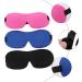minkissy 6 Pi ces 3D Masque De Sommeil Cache-Yeux En Soie Pour Dormir Voyage Cache-Yeux Ombre De Couchage Masque Pour Les Yeux Band s Masque Pour Les Yeux Noir Fard Paupi res Bandeaux En - Buy Online on GoSupps.com