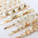 Pearl Hair Clips 10 Pack - Crystal Beaded Hairpins for Women/Girls - Handmade Metal Gold Barrettes - Hair Accessories - Buy Online on GoSupps.com