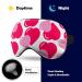 Buy Pink Hearts Valentines Sleep Mask for Women - Soft Light-Blocking Eye Cover with Adjustable Strap - Buy Online on GoSupps.com