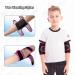 Buy Adjustable Kids Elbow Brace Arm Sleeve - Breathable Elbow Support for Sports | Black-Pink - Buy Online on GoSupps.com