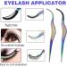2-Pack Eyelash Applicator Tool Set with Pink Holster - DIY Cluster Lash Tweezers for Extension, Removal, and Application - Buy Online on GoSupps.com