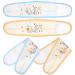 COHEALI Baby Infant Umbilical Cord 4 Pcs Baby Belly Band Cotton Umbilical Cords Cartoon Newborn Navel Support Belts for Infant Newborn
