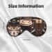 SSIMOO Hot Coffee Eye Mask - Double-Sided Coffee Bean Print Soft & Light Blocking for Better Sleep - Buy Online on GoSupps.com