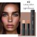 2-in-1 Highlight Contour Stick | Body & Face Makeup | Cruelty-Free Double-End Stick - Lotus & Light Brown - Buy Online on GoSupps.com
