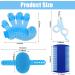 4-Piece Rabbit Grooming Kit: Shampoo, Bath Brush, Comb, Massage Brush, Nail Cutters - Blue | For Rabbit, Hamster, Bunny, Guinea Pig - Buy Online on GoSupps.com
