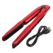 SKISUNO Home Straightener Wireless Small for Curler Battery Cordless Women Hair Styling Men Operated 20X3.5X2.5CM Red