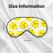 Yellow Chicken Print Sleep Eye Mask | Soft Eyeshade for Travel & Naps | Unisex Eye Cover - Buy Online on GoSupps.com