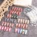 5D Spring Flower Nail Art Stickers - 4 Self-Adhesive Decals | JMEOWIO Floral Design for Women & Girls | International Shipping Available - Buy Online on GoSupps.com