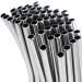 Plumflex 100pcs Metal Straws Can Be Reused 304 Stainless Steel Drinking Water Pipes 215 Mm x 6 Mm Curved Straws and 50 Straight Straws - Buy Online on GoSupps.com
