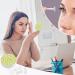 Buy Bagea-Ka Green Leaf Yellow Lemon Pattern Contact Lens Case Kit - Eye Care Holder with Mirror Tweezers & Solution Bottle for Travel & Home - International Shipping - Buy Online on GoSupps.com