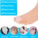 Buy 12 Pcs Silicone Toe Sleeves - Soft Gel Protectors for Hammer Toe Stubbed Toe Corns & Calluses - Comfortable Toe Cushions & Protective Tube Pads in Pinky Toe Design - Buy Online on GoSupps.com
