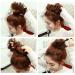 Lelinta Wavy Curly Messy Donut Hair Bun Extension Dark Ginger Mix Bleach Blonde - One Size - Buy Online on GoSupps.com