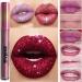 Allbesta 15 Colors Matte Glitter Lipstick | Metallic Pearl Waterproof Lipgloss - Long Lasting Beauty - Buy Online on GoSupps.com