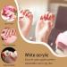 1 Pc Resin Stone Color Nail Art Ring Palette Finger Ring Plate Acrylic Polish Cream Foundation Mixing Nail Art Equipment - Buy Online on GoSupps.com