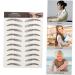 SOESFOUFU Fake Eyebrow Stickers 9 Sheets Waterproof Eyebrow Stickers Eyebrow Makeup Sticker False Eyebrows Cosmetics 3 Proof - Buy Online on GoSupps.com