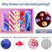 FFPTBNYX 12 Pack Diamond Painting Kits for Adults - 5D DIY Art with Round Full Drill Diamonds - Beginners Gem Paintings for Home Decor - 12X16 Inch - Buy Online on GoSupps.com