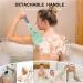 Long Handle Back Brush for Showering | 55.1cm Back Scrubber for Improved Skin Health | Ideal for Seniors with Limited Arm Mobility - Cyan - Buy Online on GoSupps.com