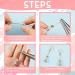 60-Piece Jewelry Flower Beads Ball Needle Set in Clear Box - Classic Style Earring and Bracelet Making Kit in 3 Colors - Buy Online on GoSupps.com