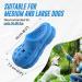 Ruxan Interactive Dog Toys for Aggressive Chewers | Treat Dispensing Blue Natural Rubber with Beef Flavor | Perfect for Small Medium & Large Dogs - Buy Online on GoSupps.com
