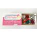 Set of 6 Holly Cupcakes Stunning Sparkly Decorating Glitters with Application Brush: Silver Gold Iridescent White Fuchsia Green & Blue - Buy Online on GoSupps.com