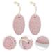 Minkissy Foot Peeling Pumice Stone - Natural 2-Piece Pedicure Tool for Dead Skin Removal - Pink Foot Care Essential - Buy Online on GoSupps.com