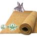 Natural thing 1 rodent mat made of 100% hemp 100 x 50cm - suction -strong dust -free & protective I high -quality hemp mats for rodent i ideal floor cover for cages of rodents 1 piece
