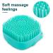 Molain Silicone Dog Cat Bath Brush Comb - Soft Grooming & Massage Brush with Shampoo Dispenser (Blue) - Buy Online on GoSupps.com
