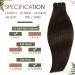 Runatur Real Hair Extensions - 30cm Dark Brown Straight Human Hair Braids (70g) for Sew-In #2 - Buy Online on GoSupps.com