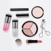 2-Piece Chubby Kabuki Makeup Brush Set for Liquid, Cream, and Powder Cosmetics - White/Rose Gold and Pink/Silver - Buy Online on GoSupps.com