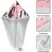 Bulldog Pink Hair Towel 2 Pack | Super Absorbent Quick Dry Hair Turbans for Women & Girls - Buy Online on GoSupps.com