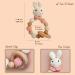 Handmade Wooden Crochet Teether Bunny Ring Rattle for Baby Girl & Boy - Buy Online on GoSupps.com