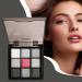 Silver Grey Eyeshadow Palette - Dark Shimmer Hue Rich Pigment Powder Silky Blend Formula Sparkling Metallic Glow | 9 Colors Eye Makeup Long Lasting - Buy Online on GoSupps.com
