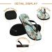 Mnsruu Winter Animal Deer Tree Snow Flip Flops - Cozy XXL Sandals for Men & Women | Home Hotel Spa Travel - Buy Online on GoSupps.com