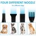 Dog Hair Dryer 3.8HP 2800W Pet Grooming Blower for Large Dogs - Heat Blaster with Stepless Speed & Strong Power Wind - Blue - Buy Online on GoSupps.com