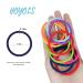 Hoyols No Metal Hair Elastics Bands - 56 Count, Assorted Colors, Gentle Hold Ponytail Holder for Medium Thick Hair - No Snag Hair Ties Accessories - Buy Online on GoSupps.com
