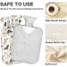 Hot Water Bottles with Cute Dog Cover - 2L Pain Relief Bags for Women Girls Children & Bed Warmer - Buy Online on GoSupps.com